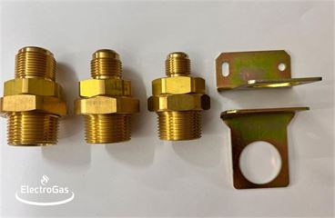 זוג מחברים לשתום רעידות FAY + תושבות אלקטרוגז (ל.י גזגז בע"מ) - טכנולוגיות גז מתקדמות