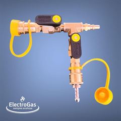 מפצל נקודת גז לברז ניתוק מהיר לדרישות ת"י 158 - מפצל ל-2 מכשירי גז אלקטרוגז (ל.י גזגז בע"מ) - טכנולוגיות גז מתקדמות