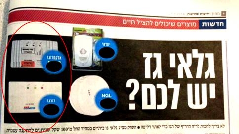 קיט מערכת גלאי גז מקצועי YGL עם ברז גז חשמלי לעסקים ומוסדות - לדרישות מכבי אש