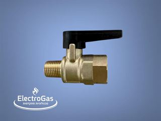 ברז גז כדורי 1/4" NPT - נקבה X זכר אלקטרוגז (ל.י גזגז בע"מ) - טכנולוגיות גז מתקדמות