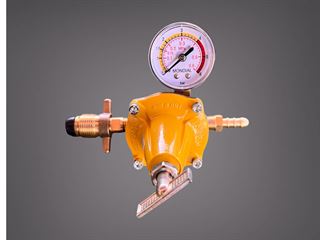 ווסת גז לחץ מתכוונן 0.5-4 בר + שעון מד לחץ אלקטרוגז (ל.י גזגז בע"מ) - טכנולוגיות גז מתקדמות