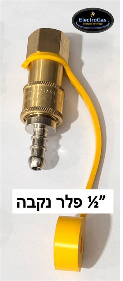 יחידת / אביזר חיבור ניתוק מהיר ללחץ גז עד 2.8 בר - לווסת / ברז גז