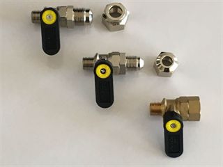 ברז כדורי לגז 1/4" NPT זכר  X פלר זכר אלקטרוגז (ל.י גזגז בע"מ) - טכנולוגיות גז מתקדמות