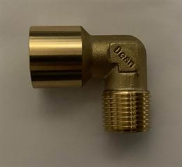 זויות פליז לצנרת גז בקטרים 1/8"-3/4"